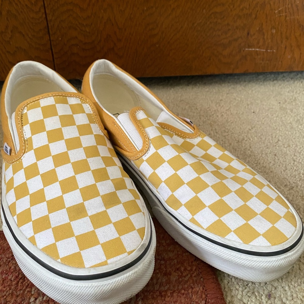 Extremely gently used Yellow Vans